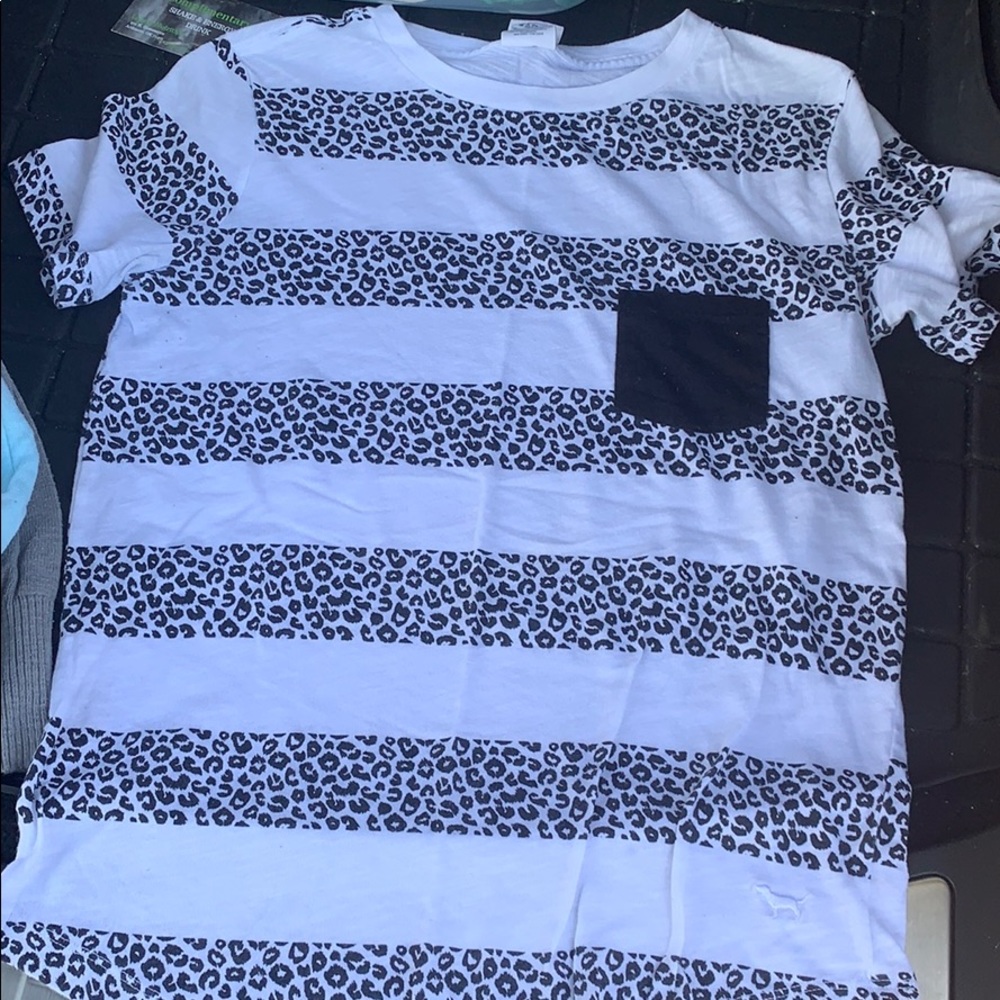 Leopard striped PINK shirt